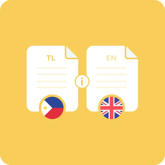 tagalog language translation to english index