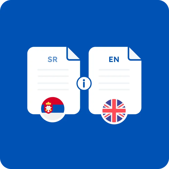 serbian to english translation index