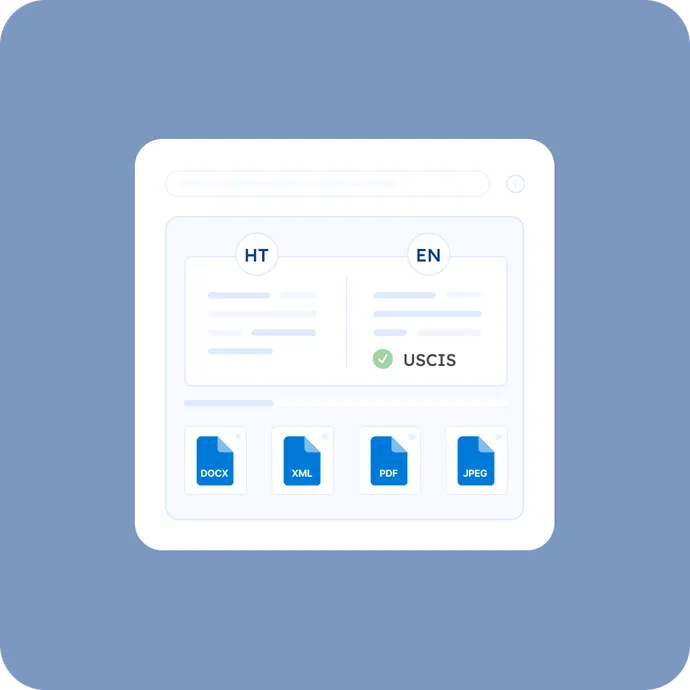 Certified Haitian Creole Translation for USCIS and TPS Filings index