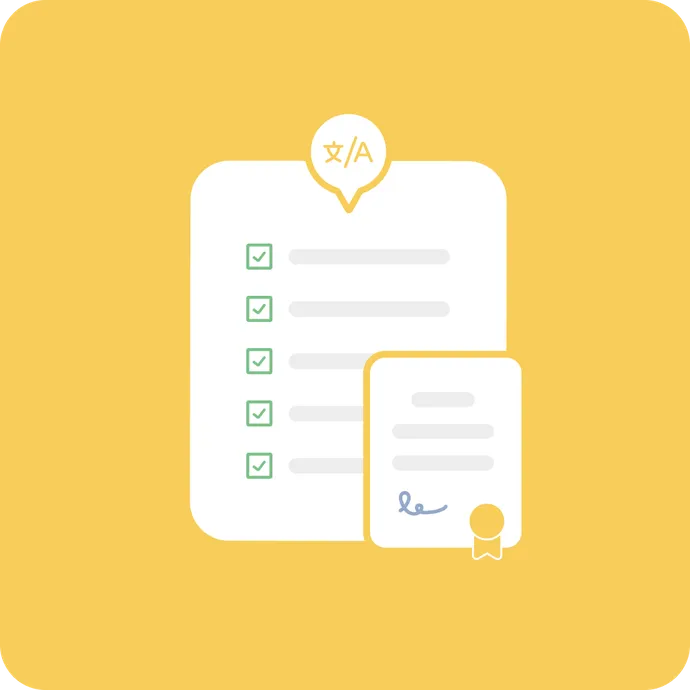 Patent Translation Filing Requirements index