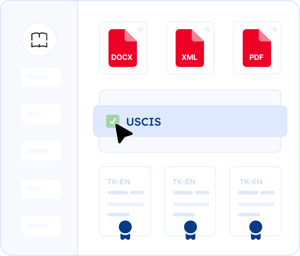 We protect the details USCIS checks in Turkmen documents, not just the words