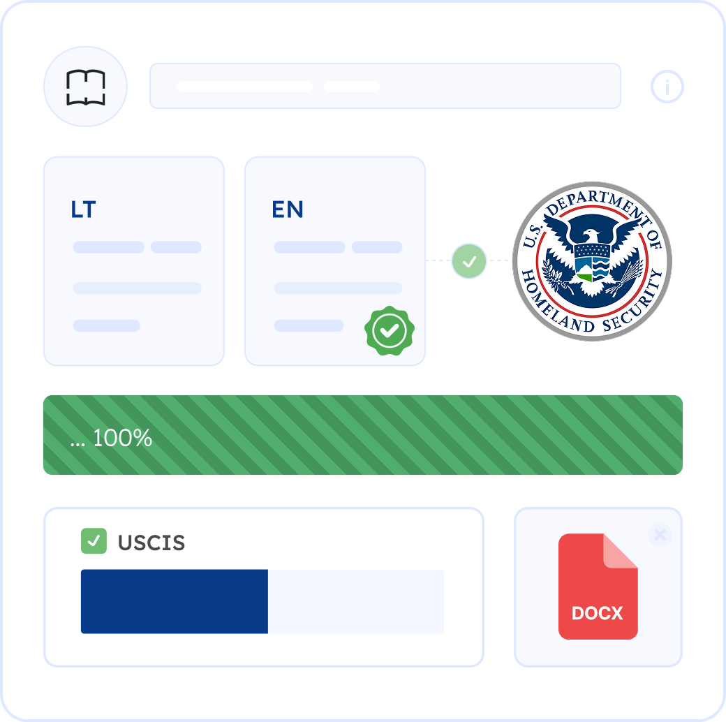 Certified Lithuanian Translation for USCIS (12-Hour Turnaround)