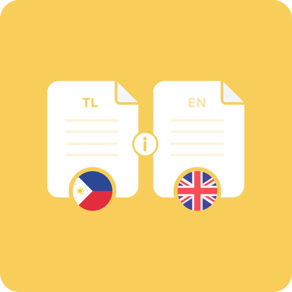 tagalog language translation to english index