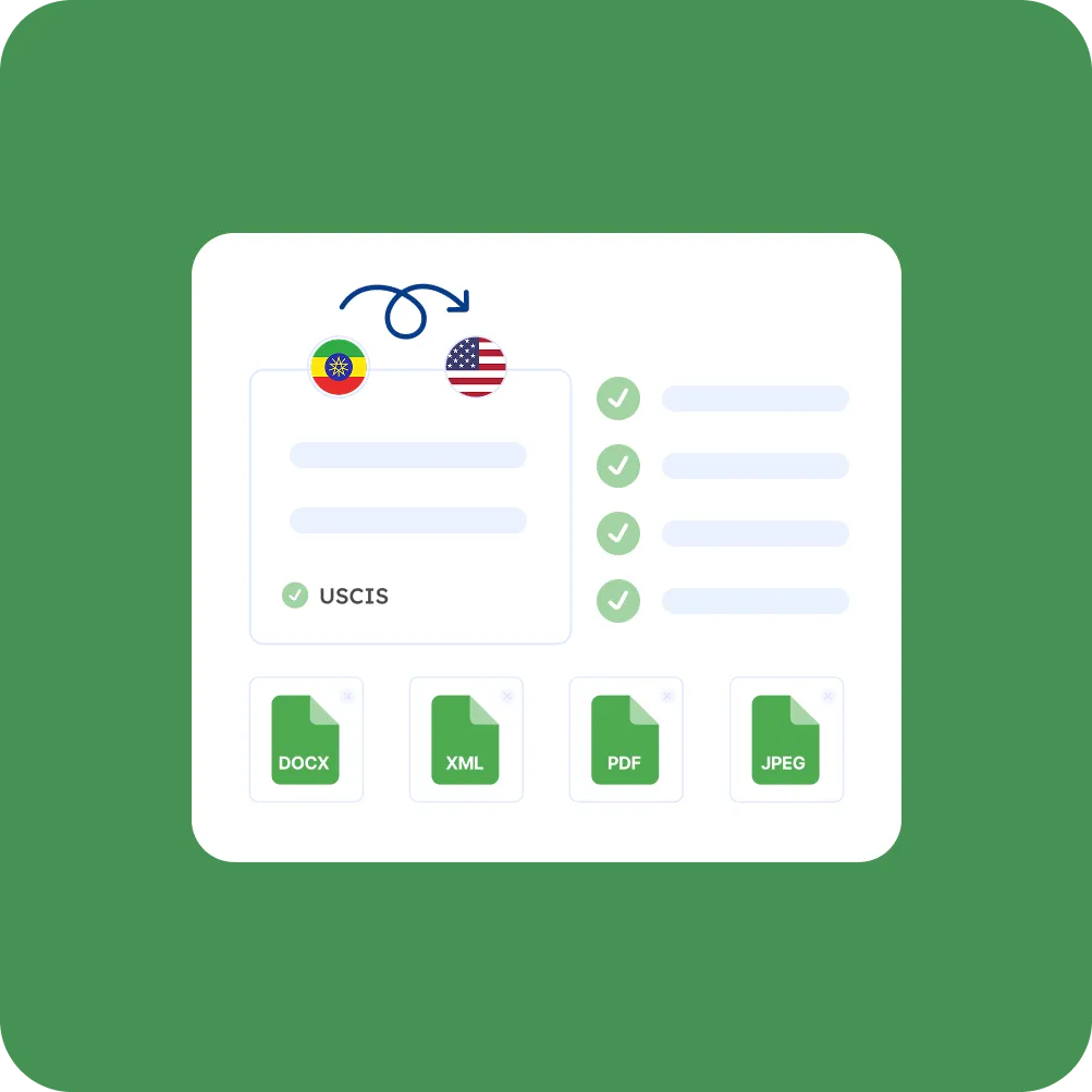 Amharic Translation Guide for Identity Documents and Visas index