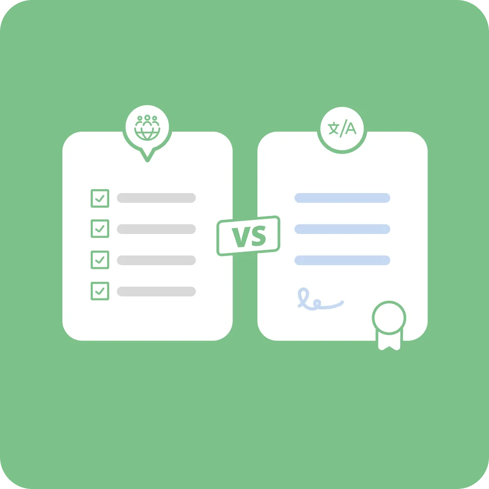 Court Interpretation vs Legal Document Translation index