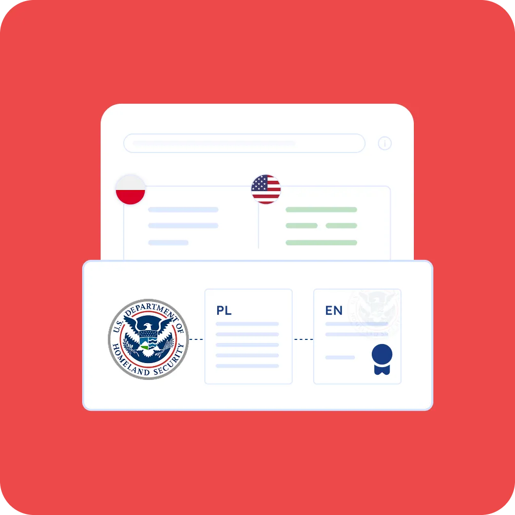 Polish to English Certified Translation for Official Visa Filings index