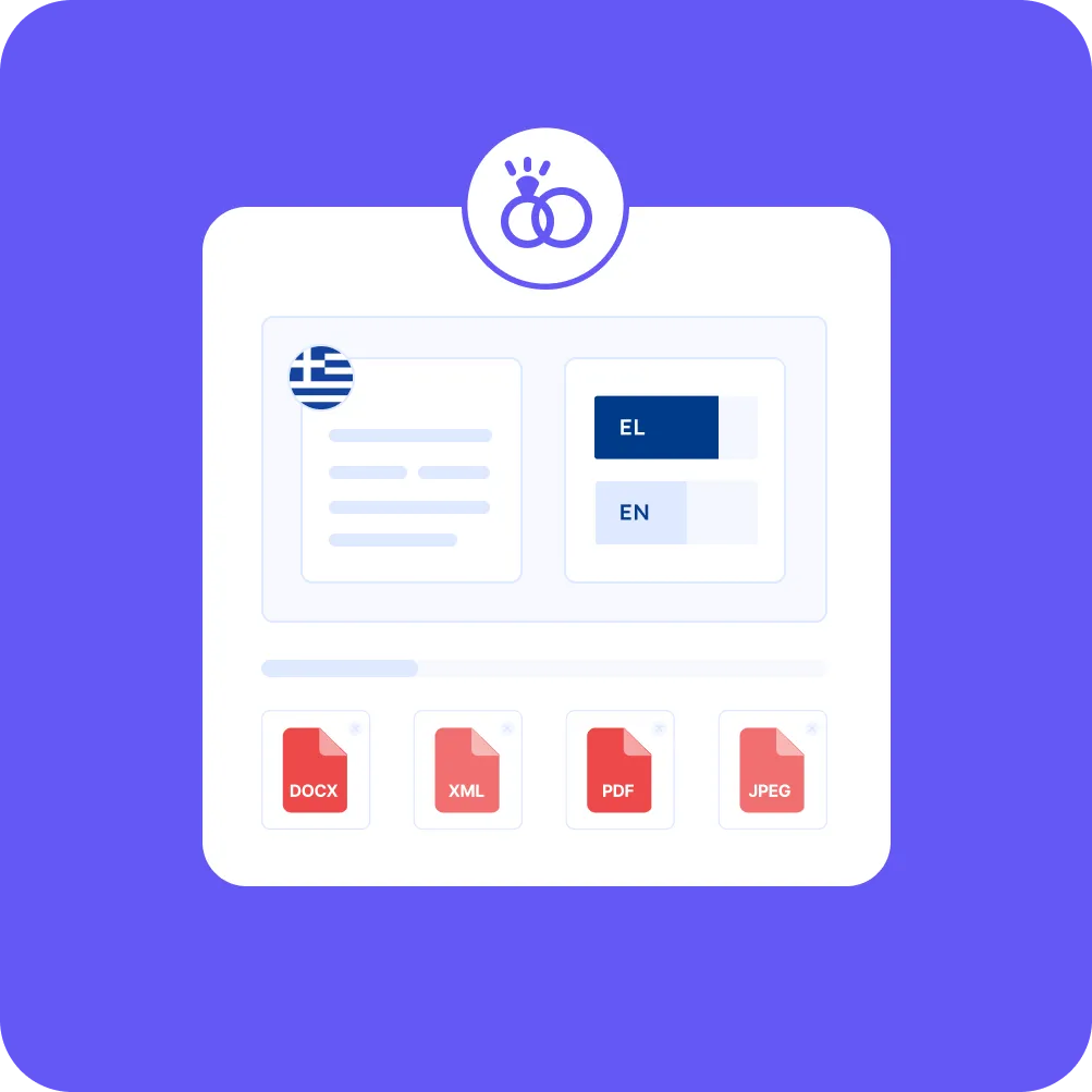 Greek Translation for US Marriage and Family Law Documents index