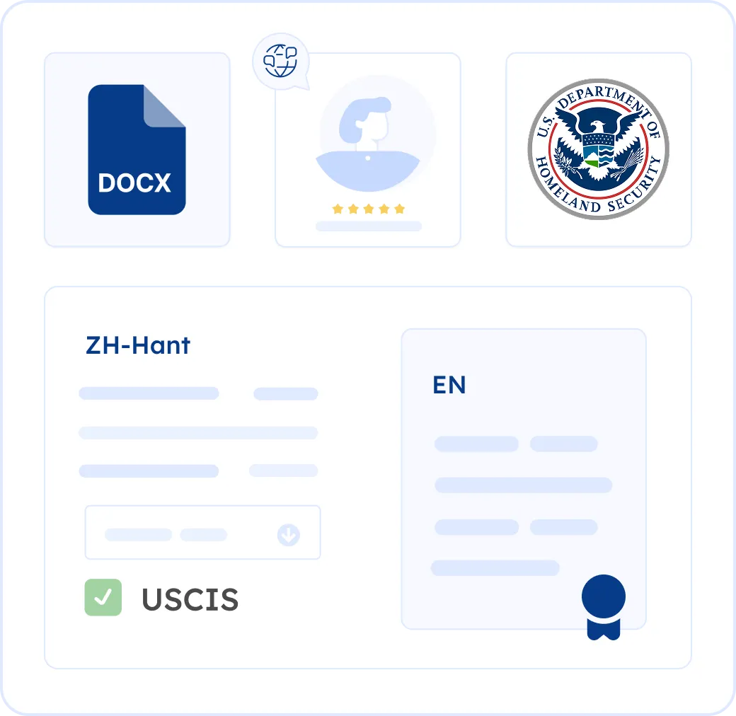 Certified Traditional Chinese Translation for USCIS