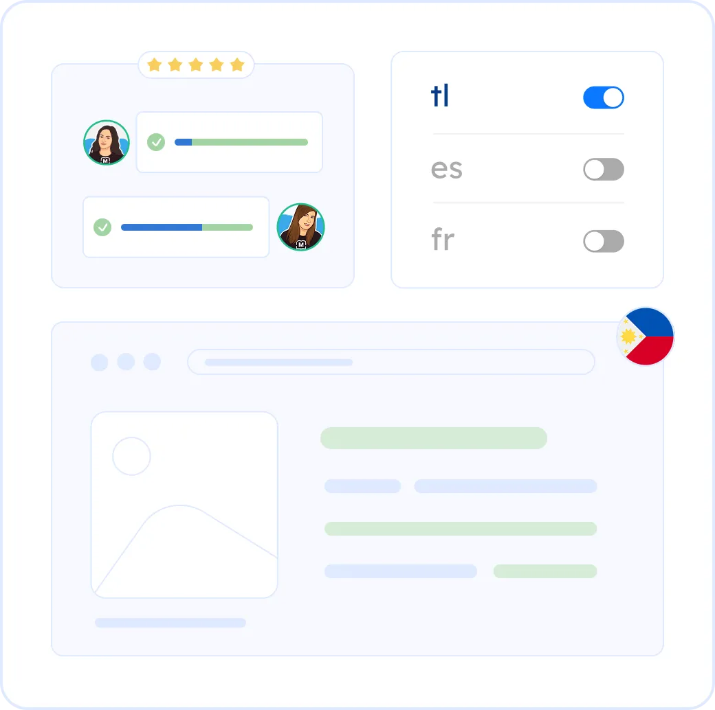 Localize your website into Tagalog