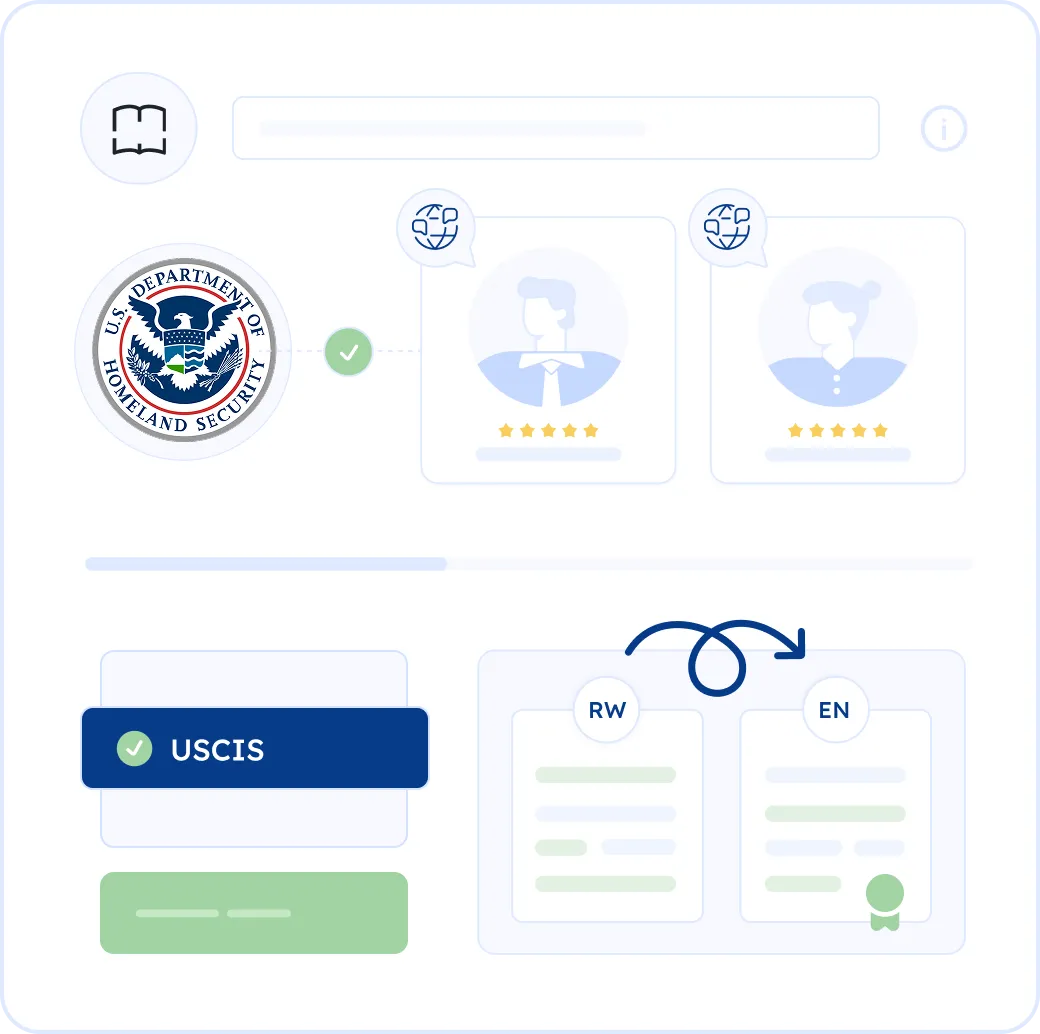 Certified Kinyarwanda Translation for USCIS (Fast 12-Hour Delivery)