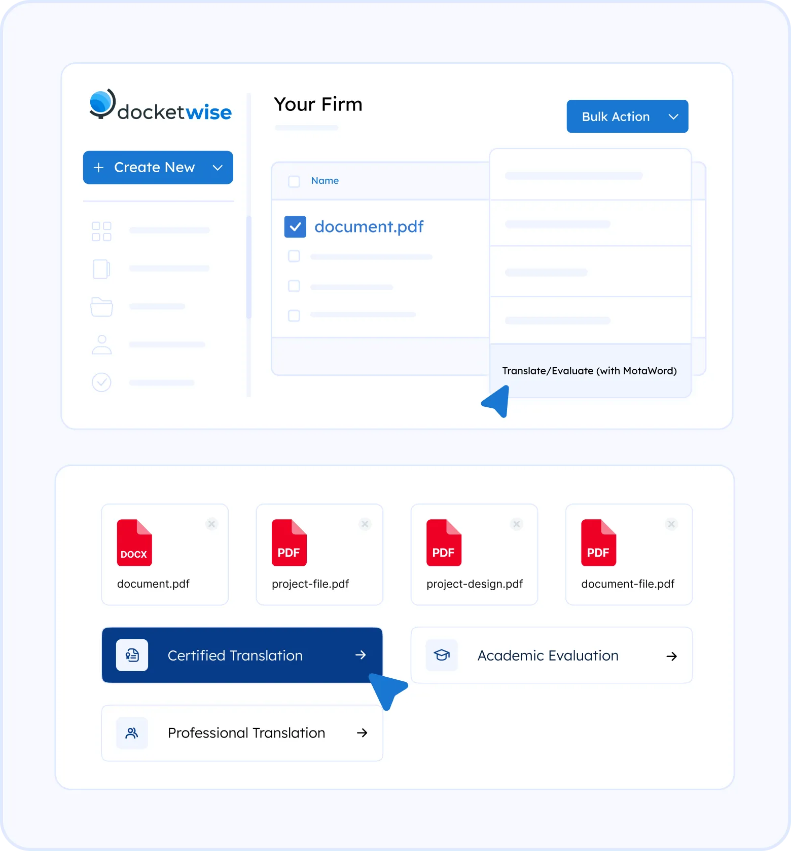 Step-by-step guide for Docketwise dashboard