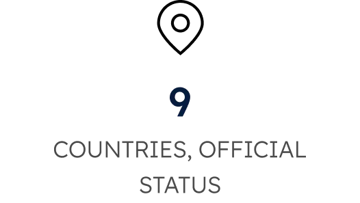 9 COUNTRIES, OFFICIAL STATUS
