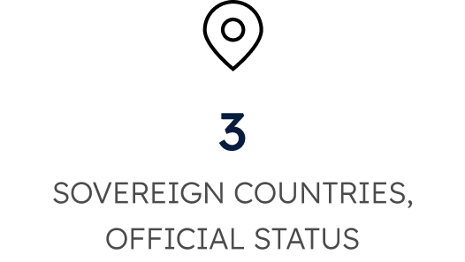 3 COUNTRIES, OFFICIAL STATUS
