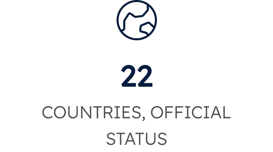 22 Countries Official Status