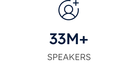 33M+ SPEAKERS