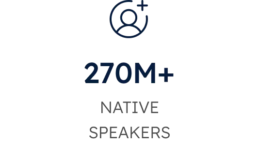 270M+ NATIVE SPEAKERS