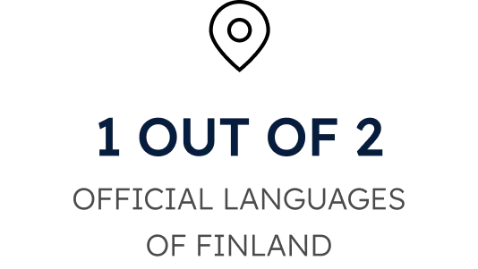2 OFFICIAL LANGUAGES OF FINLAND, FINNISH AND SWEDISH