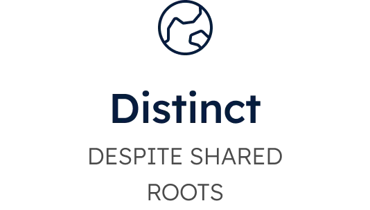 Distinct FROM INDONESIAN DESPITE SHARED ROOTS
