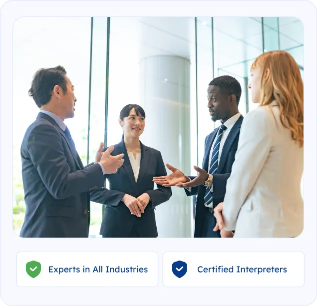 In-person interpretation services